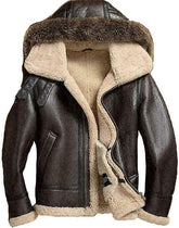 Men's Sheepskin Detachable Hooded